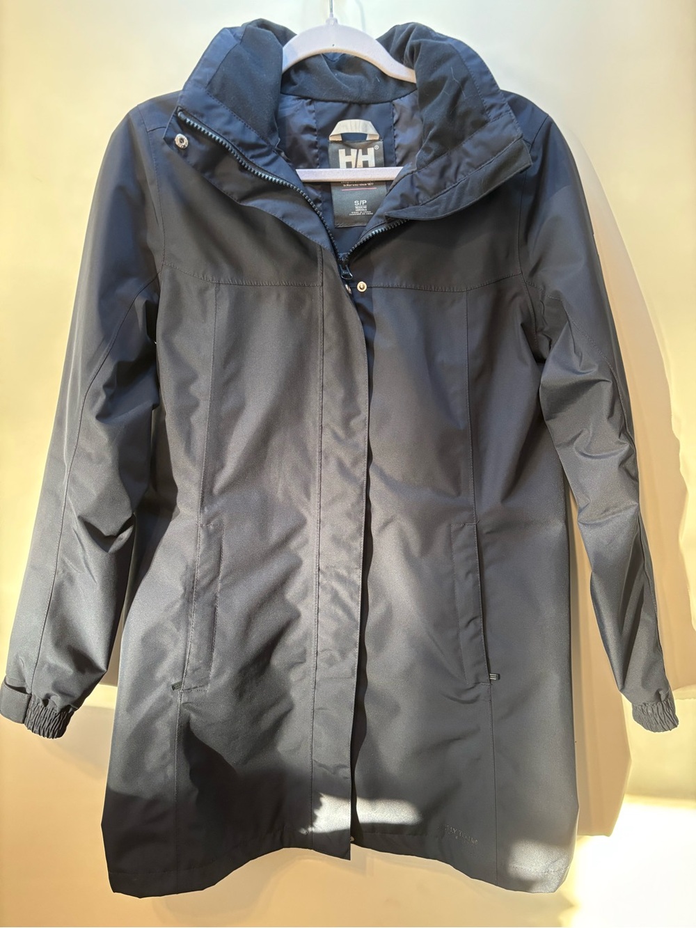 Helly Hansen Navy Hooded Trench Coat